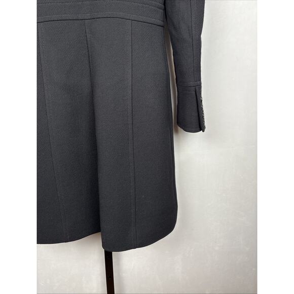 J Crew Classic Lady Day Coat Italian Double Cloth Wool Thinsulate Womens 0 Black - Picture 8 of 12